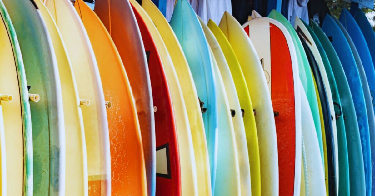 The different types of surfboards and their ideal size ranges