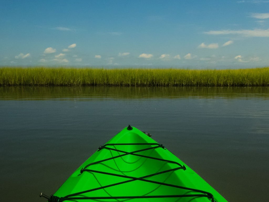 Kayaking through the enchanting sounds and marshes of North Carolina